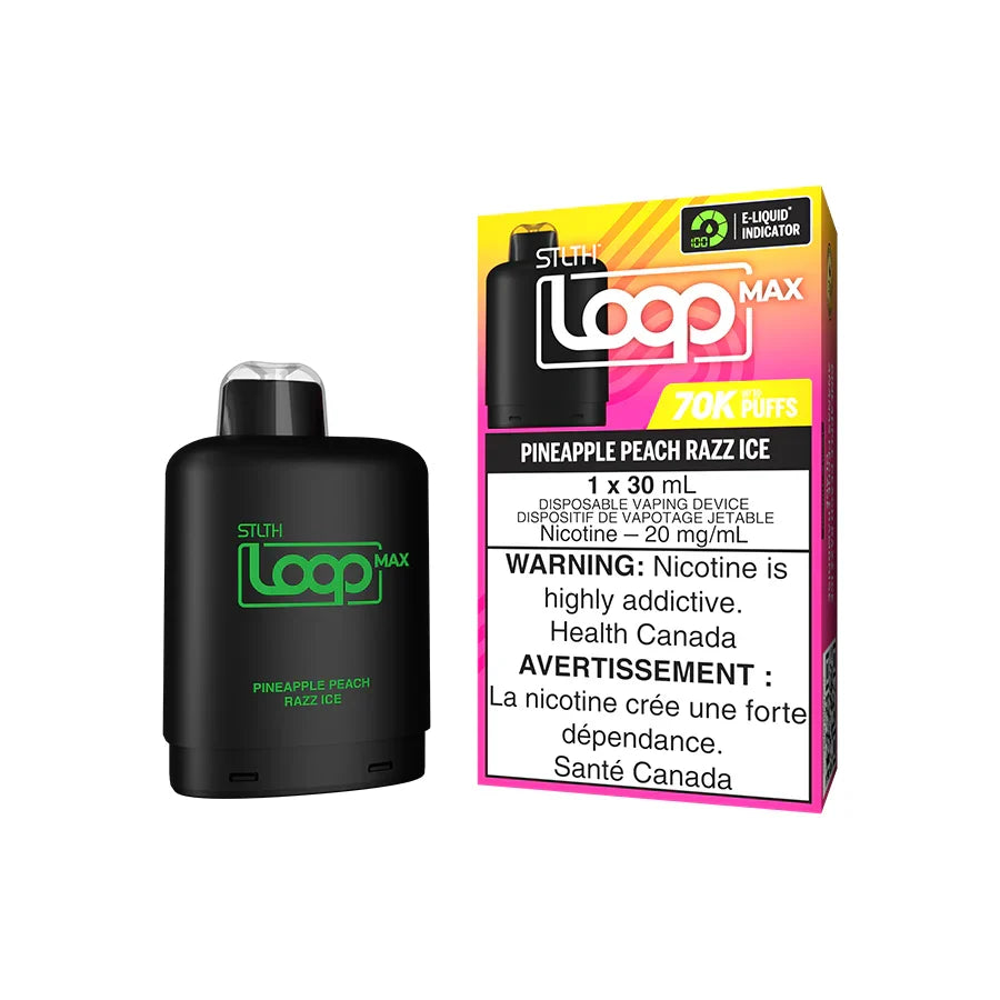 Stlth Loop Max Pineapple Peach Razz Ice 70k