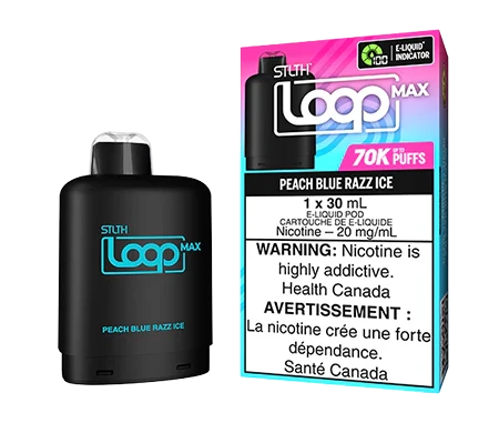 Stlth Loop Max Peach Blue Razz Ice 70k