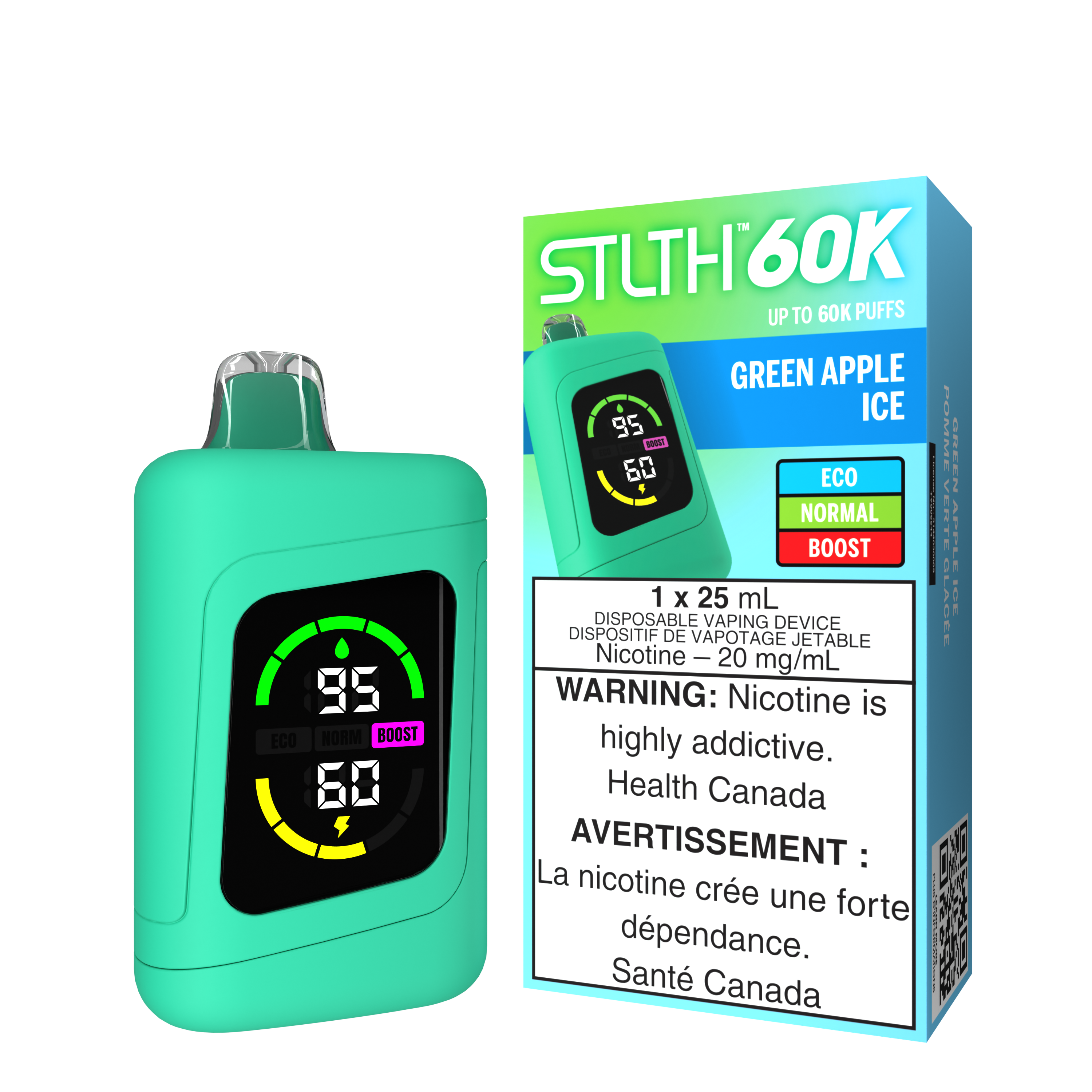Stlth Green Apple Ice 60k