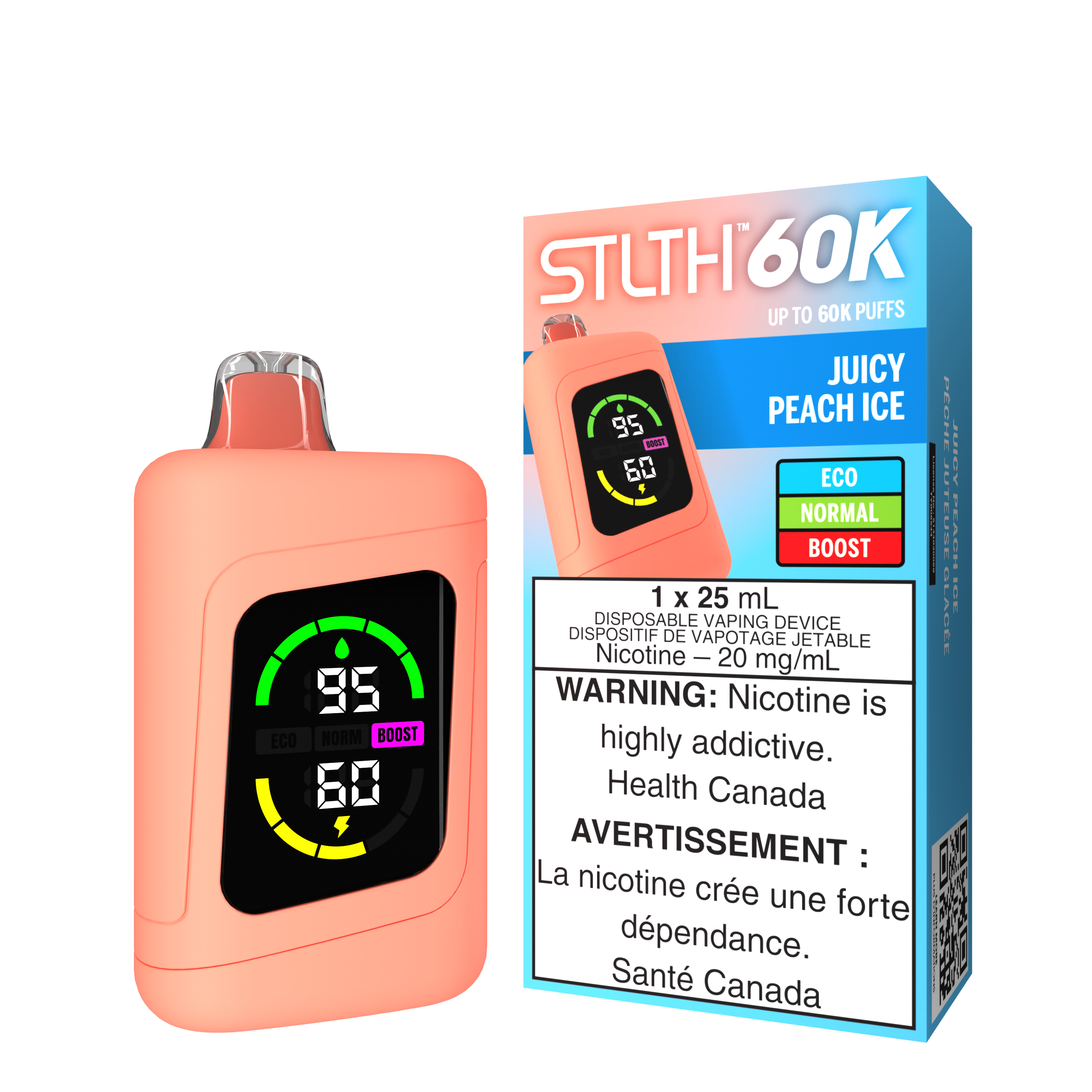 Stlth Juicy Peach Ice 60k
