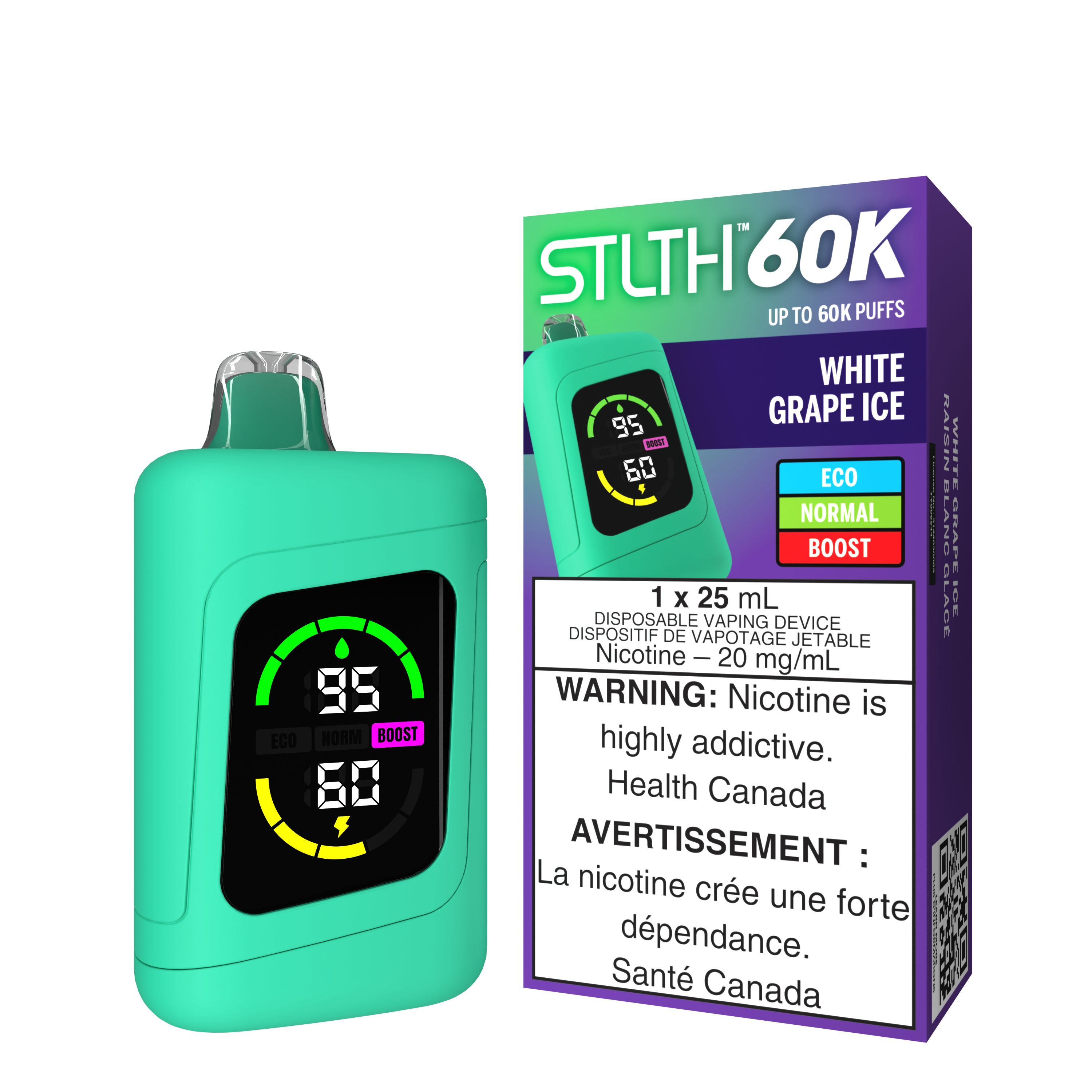 Stlth White Grape Ice 60k