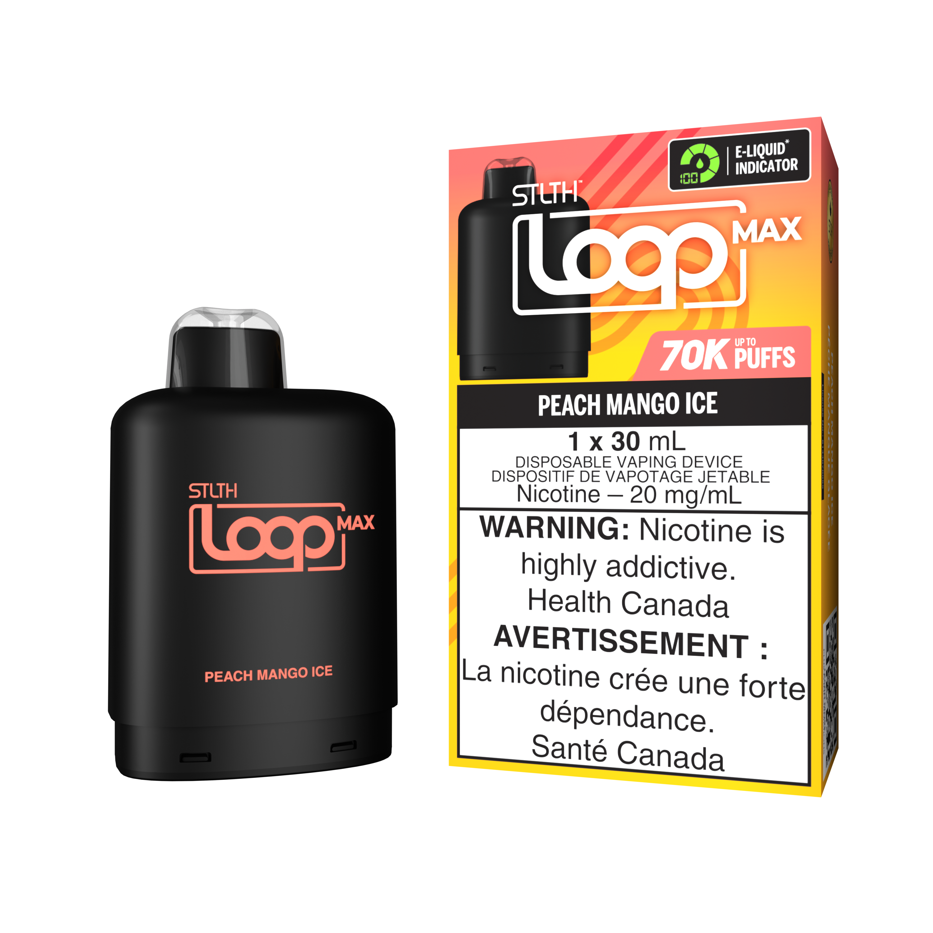 Stlth Loop Max Peach Mango Ice 70k
