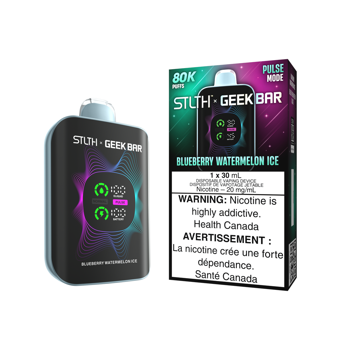 STLTH x Geek Bar 80k Blueberry Watermelon Ice