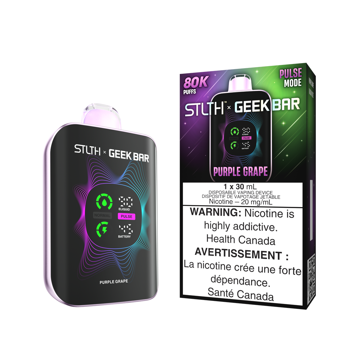 Stlth x Geek Bar Purple Grape 80k