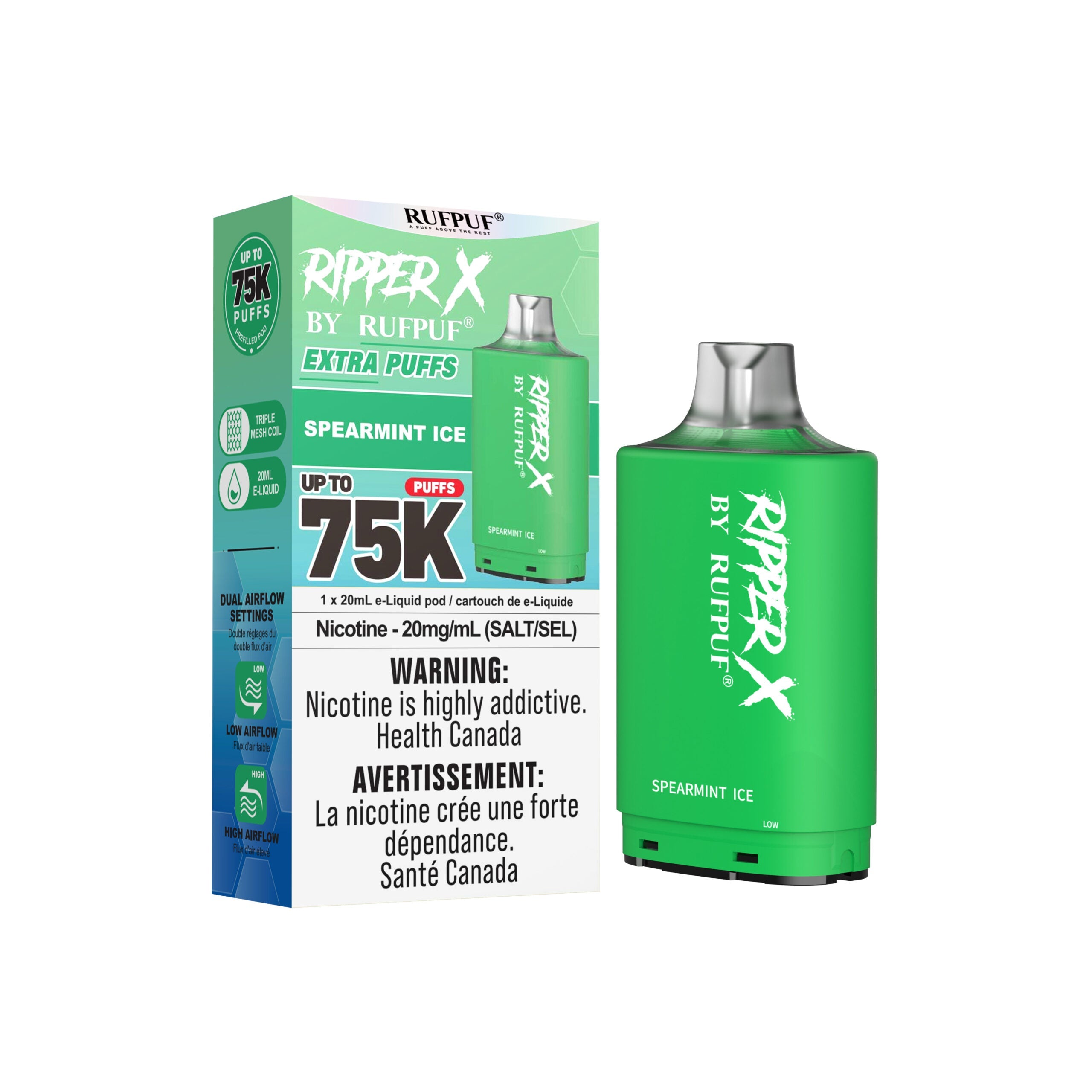 Ripper X 75k Spearmint Ice
