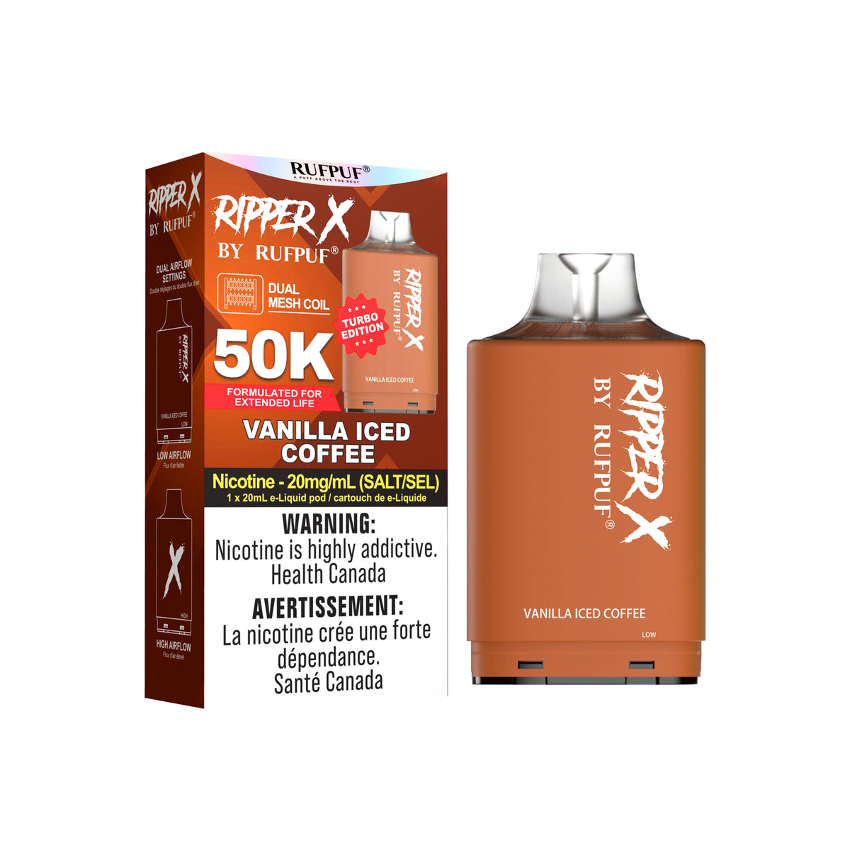 Ripper X Vanilla Iced Coffee 50k