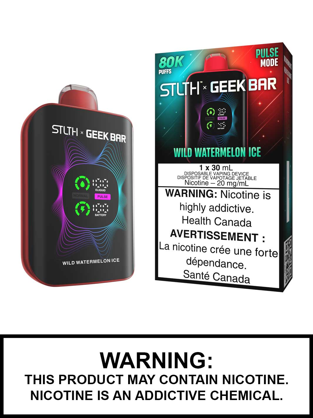 Stlth Wild Watermelon Ice 80k