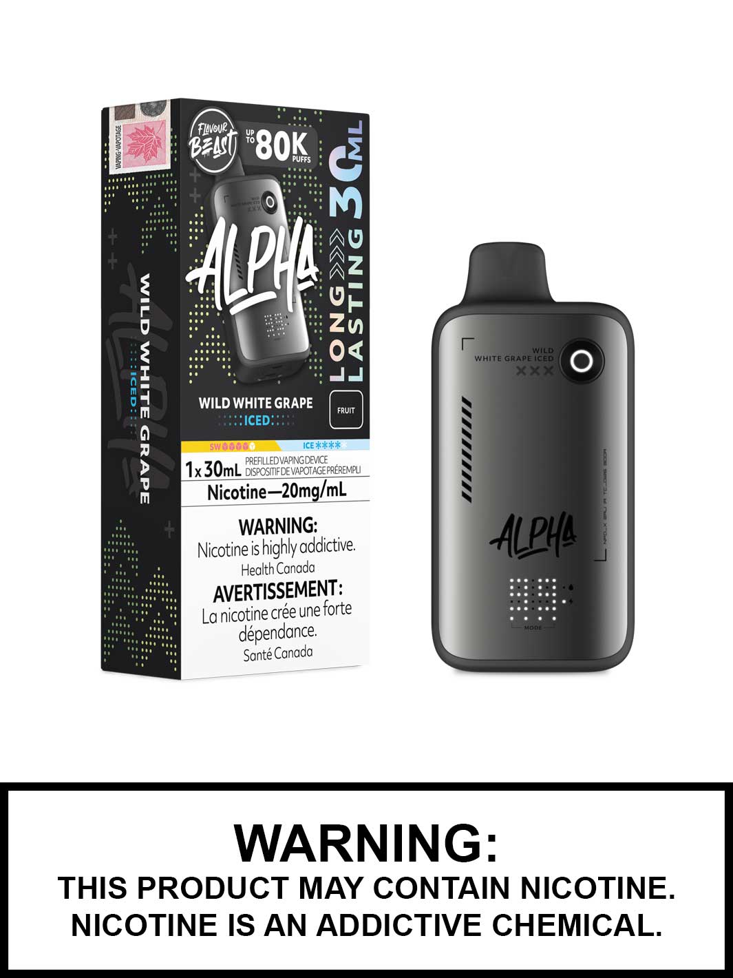 Flavour Beast Alpha 80k Wild White Grape