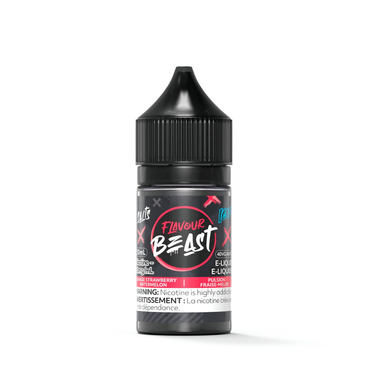 Flavour Beast E-juice 30ml 20mg Savage Strawberry Watermelon