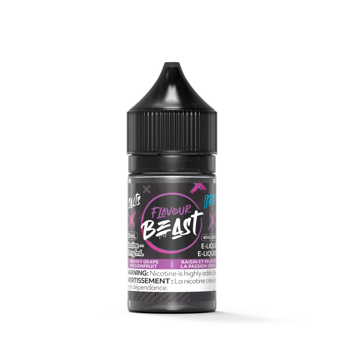 Flavour Beast E-juice 30ml 20mg Groovy Grape Passionfruit