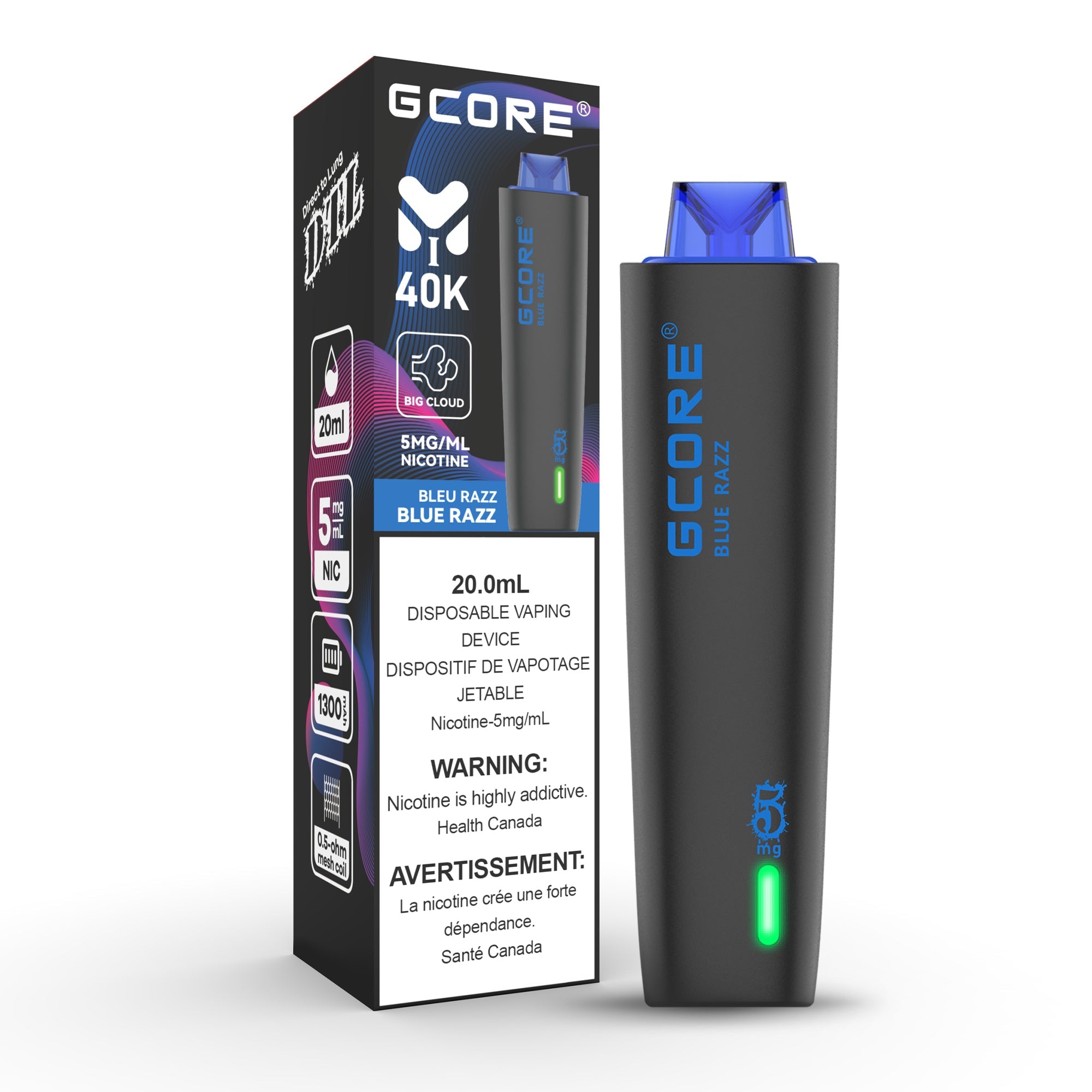 Gcore 60ml Blue Razz Blackberry