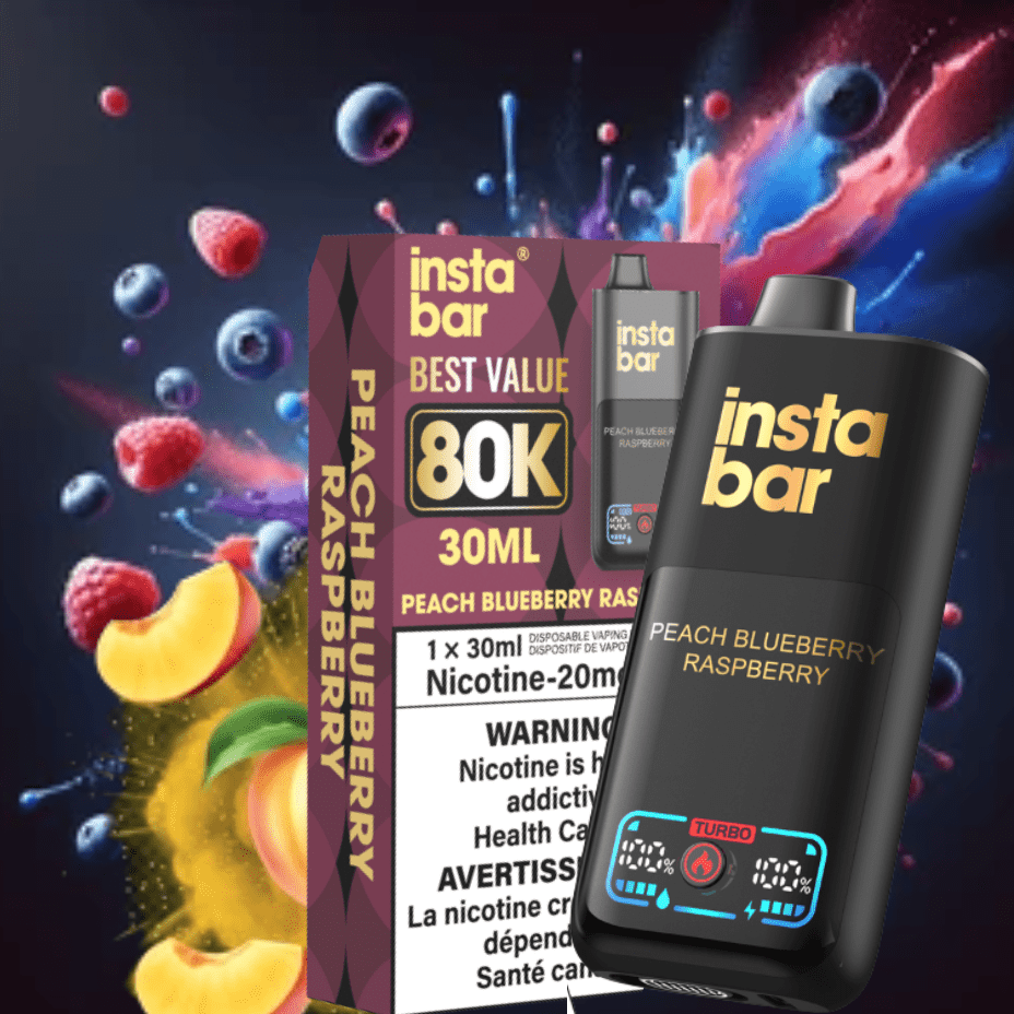 Instabar Peach Blueberry Raspberry 80k