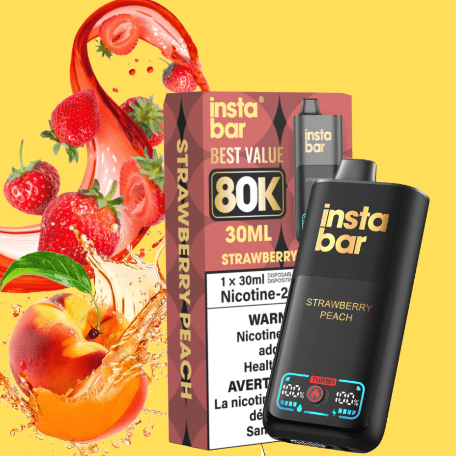 Instabar Strawberry Peach 80k