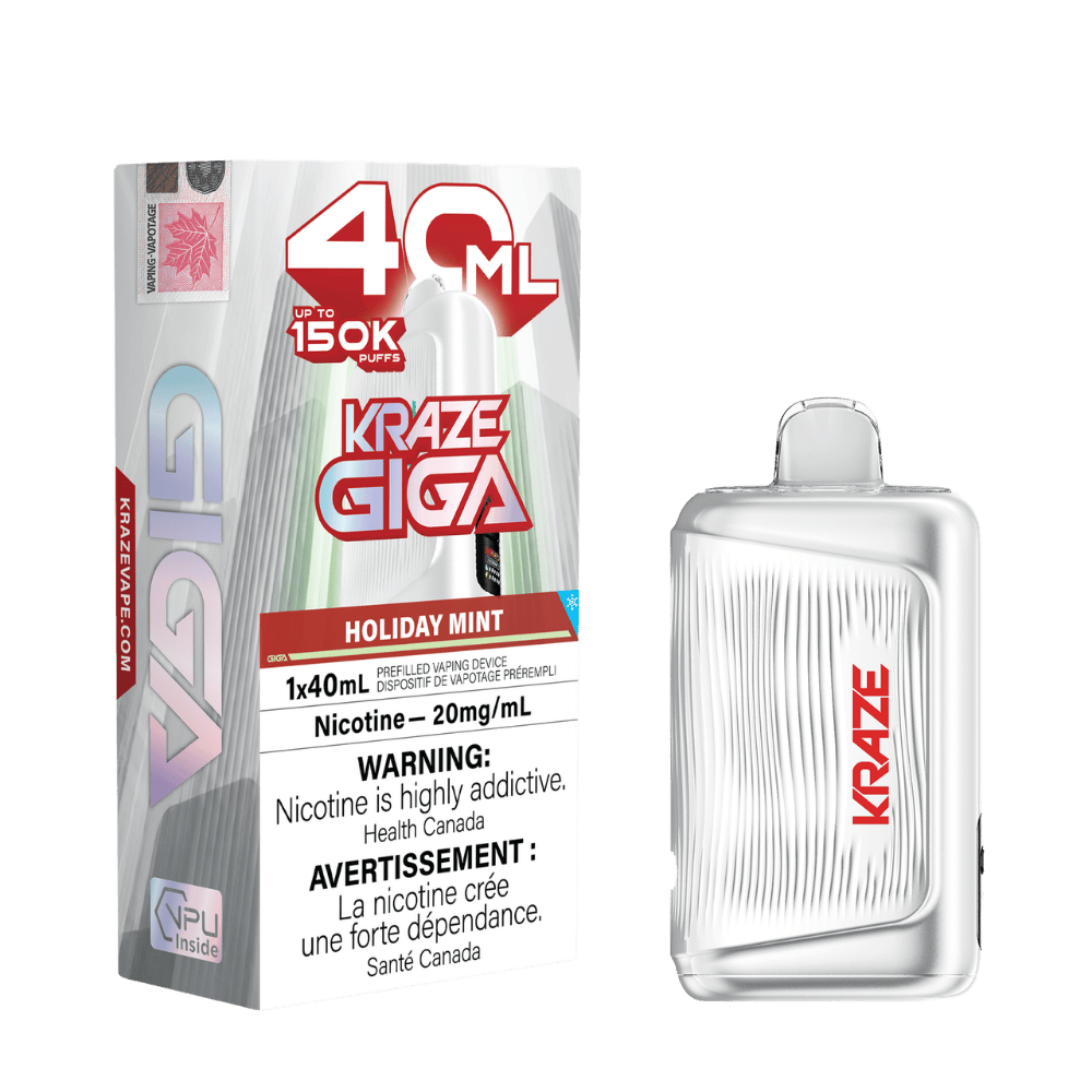 Kraze Giga 150k Holiday Mint disposable vape
