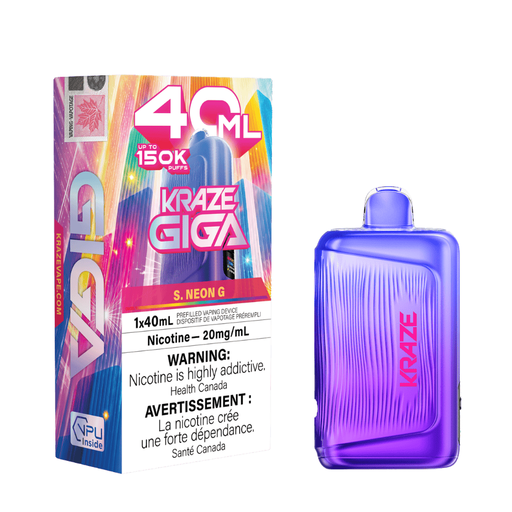 Kraze Giga 150k S Neon G disposable vape