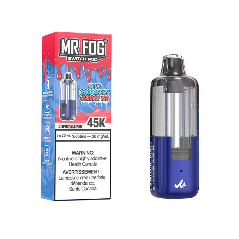 Mr Fog Switch Pod 45k Blue Raspberry Cherry Ice