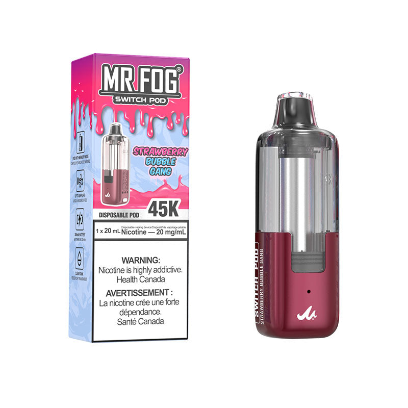 Mr Fog Switch Pod 45k Strawberry Bubble Gang