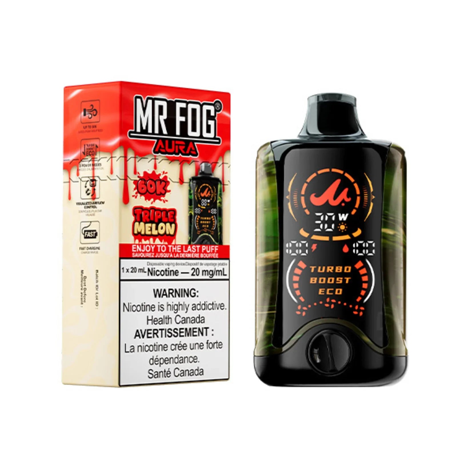 Mr Fog Aura Triple Melon 60k