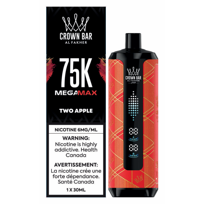 Crown Bar Mega Max 75k Two Apple